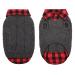 Cit toile warm dog sweater turtleneck-knitted dog sweater with a styles puppy clothing with linen holes for autumn winter warm coat clothing for small medium-sized pets gray XS X-Small gray