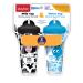 Playtex Sipsters Stage 3 Milk and Water Spill-Proof Leak-Proof Break-Proof Insulated Toddler Straw Sippy Cup Set 9 Ounce - 2 Count