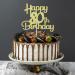 Sotpot Gold Glitter 80 Cake Topper 80th Birthday Cake Decorations for Birthday Party Anniversary Party Supplies 80th Cake Topper - Buy Online on GoSupps.com