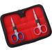 Nail Scissors 3 Pack - Blue & Pink Nail/Cuticle Scissors Set - Buy Online on GoSupps.com
