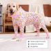 Buy Axcimond Dog Body Recovery Suit - Post-Op Protection for Dogs - 3XL Pink Flower - Comfortable & Secure Alternative to Neck Collars - Buy Online on GoSupps.com