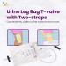 Buy Ved Urine PVC Leg Bag (500 ml Pack of 5) - T Valve Two Straps Natural Leg-Shape Design | International Shipping Available - Buy Online on GoSupps.com