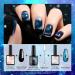 Kredioo Cat Eye Gel Nail Polish Set 6 Colors Gold Red Blue Green Magic 9D Magnetic Gel Polish Kit for Nail Art Soak Off LED UV 18 Effects Gel Salon Home DIY Manicure with Magnet Stick - Buy Online on GoSupps.com