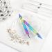 2PCS ANGNYA Dual-ended Wax Nail Rhinestone Picker Dotting Pen - Gradient Handle with Crystal Beads for DIY Manicure Nail Art - Buy Online on GoSupps.com