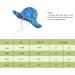 LANGZHEN Beach Sun Protection Hat for Baby Girls | Adjustable Toddler Kids Hat with Chin Strap | Flamingos & Toucan-Blue | 2-4 Years - Buy Online on GoSupps.com