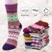 Chalier Cozy Winter Merino Socks for Women | Cute Cat Pattern Warm Thick Knit Thermosocks Size 36-42 - Buy Online on GoSupps.com