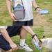 Odoland Dog Treat Pouch Bag Set - Dog Walking Bag with Water Bottle, Poop Bag Holder & Treat Bag - Pet Training Grey - Buy Online on GoSupps.com