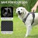 Heele Dog Crockery & No-Pull Harness | Adjustable Reflective Dog Gear for Medium-Sized Dogs - Soft & Breathable Anti-Pull Design - XS Flower Black - Buy Online on GoSupps.com