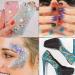 Buy 12 Color Holographic Cosmetic Glitter for Nail Body Face & Hair Decoration - Colorful Purple - International Shipping Available - Buy Online on GoSupps.com
