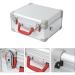 Professional Barber Case & Stylist Tool Box Organizer | Traveling Suitcase with Clippers Tray Storage for Shears Combs & Hairdresser Supplies - Silver Stripe - Buy Online on GoSupps.com