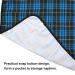 AIEX Adult Bibs - Waterproof Floral Print & Blue Plaid | Washable & Reusable - Perfect for Easy Clean-Up! - Buy Online on GoSupps.com