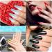 240 Extra Long Monochrome Ballerina Coffin Artificial Nails - DIY Nail Art Tips for Women & Girls (10 Colors 12 Sizes) - Shop Internationally! - Buy Online on GoSupps.com