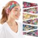OFFTESTY 6 Pack Headbands for Women Non Slip Boho Womens Headbands, Stretchy Sweatbands Yoga Workout Sport Running Hair Bands for Women's Hair Headbands Color-15