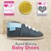 Soft Sole Leather Toddler Shoes for Baby Girl Boy 2-3 Years - Grey Baby Walking Trainers - Buy Online on GoSupps.com