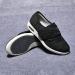Womens Wide Width Diabetic Shoes with Adjustable Closure - Non-Slip Lightweight Mesh Sneakers for Elderly - Ideal for Edema, Plantar Fasciitis, Bunions - 8 Wide Black Gray - Buy Online on GoSupps.com