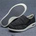 Men's Diabetic Orthopedic Slippers for Edema Swollen Wide Feet - Wide Fit Recovery Shoe for Elderly with Arthritis and Swollen Feet (Black/Grey, Size ...) - Buy Online on GoSupps.com