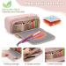 Yarwo Upgraded Hair Tools Travel Bag - Heat Resistant Mat for Curling & Straightening Irons 2-in-1 Organizer for Hair Accessories - Pink - Buy Online on GoSupps.com