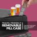 Weekly Pill Organizer - 7-Day AM/PM Pill Case with Removable Daily Compartments for Vitamins & Medications - Easy Read Labels for International Shipping - Buy Online on GoSupps.com