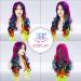 Buy Women's Rainbow Multi-Color Bunt Long Hair Wig | Carnival Halloween Cosplay | My Little Pony Style | Discoball Stil 3 - International Shipping - Buy Online on GoSupps.com