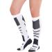 COMPREX Compression Stockings | Ultimate Ski Travel & Pregnancy Socks | Breathable Compression Socks (White/Gray Size 35-38) - Buy Online on GoSupps.com