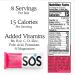 SOS Hydration Electrolyte Powder - Watermelon | Daily Energy & Hydration Drink Mix | Low Sugar Essential Vitamins | 8 Servings - Buy Online on GoSupps.com