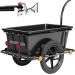 MONZANA Bicycle trailer with 90L plastic tub including coupling Cargo trailer Transport trailer Trailer Handcart