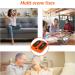 EMER Electric Foot Massager Machine | Adjustable Vibration Speed with Remote Control | Shiatsu Deep Kneading | Increase Blood Flow Circulation | Orange - Buy Online on GoSupps.com