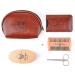 Men's Beard Brush and Comb Set with Boar Bristles, Wooden Mustache Comb, Nose Hair Scissors, and Travel Bag - Buy Online on GoSupps.com