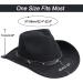 Western Cowboy Cowgirl Hat with Buckle Belt - Black Felt Fedora | INOGIH Women/Girls - Medium - Buy Online on GoSupps.com