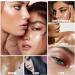Highlighters Patting Powder Makeup Face Long Lasting Powder Light Illuminators Cosmetic Body Highlighter Powder Brown - Buy Online on GoSupps.com
