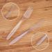 Disposable Heavyweight Cutlery Set - 300 Piece Combo Box | Clear Plastic Utensils - Forks, Spoons, Knives - Buy Online on GoSupps.com