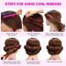 Heatless Curlers Headband Hair Curler Soft Heatless Hair Curlers Button Hair Rollers for Bathroom and Hotel - Buy Online on GoSupps.com