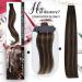 Moresoo Real Hair Tape-In Extensions - Brown Balayage 35 cm 20 Pieces Seamless #2/6/2 for International Shipping - Buy Online on GoSupps.com