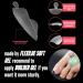 Novo Ovo 504 Long Toenail Tips - Clear Artificial Full Cover Gel Toenails Soft Gel Nail Set 12 Sizes for Easy Application - Buy Online on GoSupps.com