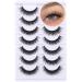 Natural Lashes Wispy False Eyelashes CC Curl Mink Lashes 5D Volume Clear Band Strip Lashes That Look Like Extensions 14mm Short Fake Eye Lashes Pack by Goddvenus