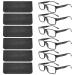 BLS BLUES Reading Glasses for Women/Men Blue Light Blocking, Fashion Readers Anti Eye Strain/Migraine Eyeglasses 6 Packs/Case *Mix2 2.0 x
