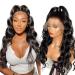 26 Inch Body Wave 13X4 HD Lace Front Wigs Human Hair Wigs For Black Women 180 Density Transparent Lace Frontal Wigs Human Hair Brazilian Virgin Real Glueless Wig Human Hair With Baby Hair Can Be Dyed 26 Inch Body Wave HD Lace Wig
