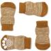 Pet Heroic Indoor Anti-Slip Socks for Dogs & Cats | 8 Sizes S-5XL | Silicone Gel Paw Protection & Traction | Stylish Brown - Buy Online on GoSupps.com