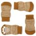 Pet Heroic Indoor Anti-slip socks for dogs and cats-8 sizes from S to 5XL for small-rianous animals-paw protection and traction thanks to silicone gel brown mode large