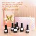 TipsLuna Gel Polish 6 Colors Kit for French Manicure - White, Beige, Pink Glitter | Christmas & New Year Gel Nail Kit - UV LED Soak Off Polishes - Buy Online on GoSupps.com