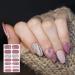 140 Pcs Full Wrap Nail Stickers - Gradient, Glitter Self Adhesive DIY Art Decals for Easter July 4th - Includes 2 Nail Files (Classic Style) - Buy Online on GoSupps.com