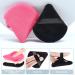 HEYMKGO Velvet Triangle Powder Puff Set - 4 Pcs Reusable Dual-use Makeup Puffs for Pressed Powder, Under Eye, and Facial Cosmetics - Rose - Buy Online on GoSupps.com