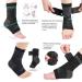 Adjustable Ankle Bandage - 2 Pieces Elastic Breathable Foot Support for Injury Recovery - Buy Online on GoSupps.com