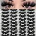 20 Pairs Dramatic 25MM Fluffy Mink Eyelashes Wholesale Pack by TIKILEY - Reusable and Long Bottom Lashes - Buy Online on GoSupps.com