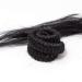 Mehron make-up Crepe Hair braid of 30 cm - Black
