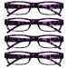 The Reading Glasses Company Purple Tortoiseshell Readers Value 4 Pack Women Ladies UVR4PK009PP +1.00
