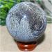 Brazil Black Line Agate Sphere Natural Quartz Crystal Gift Home Furnishing Articles Ball+Stand 1pc (Color : 200-210g) - Buy Online on GoSupps.com