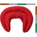 Organic Red Neck Pillow with Stand-Up Collar | Comfortable Heat Pad & Linseed Herbal Therapy - Buy Online on GoSupps.com
