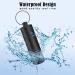 Waterproof Keychain Pill Holder - Portable Metal Travel Pill Box with Keyring - Black - Buy Online on GoSupps.com