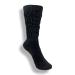 Alpacas of Montana Therapeutic Alpaca Socks - Mid Calf - Diabetic Neuropathy Large Calves - 5 Colors (Black X-Large)